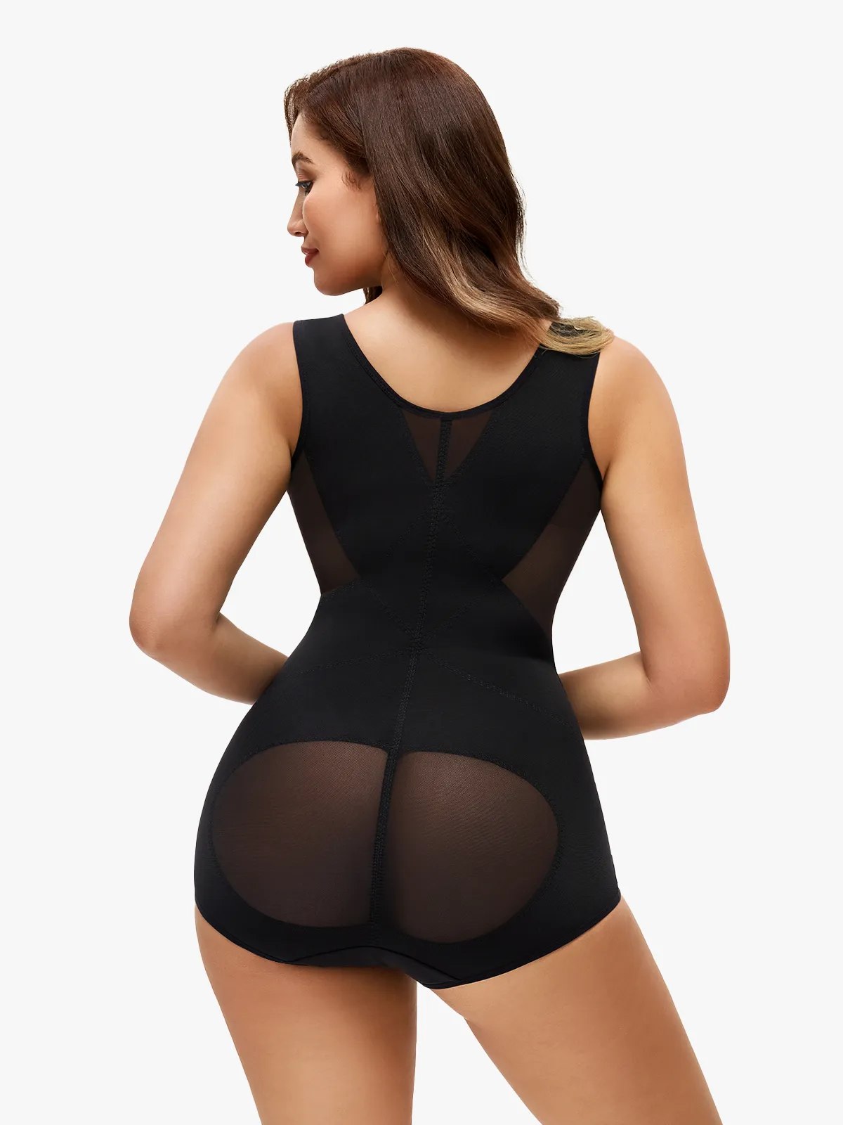 43 CurveCutie Open Bust Tummy Control Brief Bodysuit